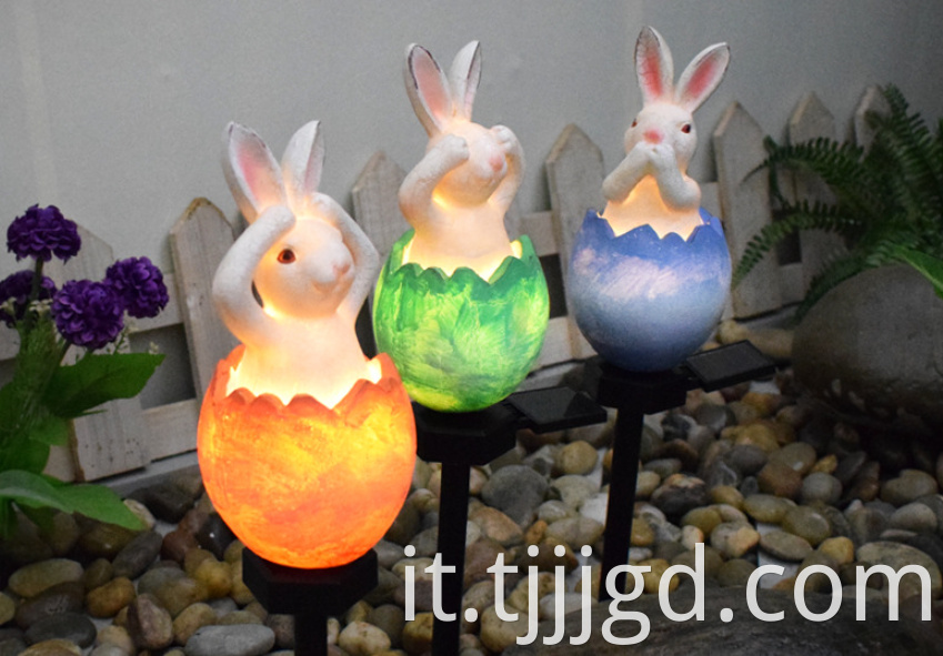 Resin Light Rabbit Shaped Outdoor